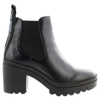 FLY London TOPE520FLY Leather Womens Ankle Boots - Black - Size:UK 5