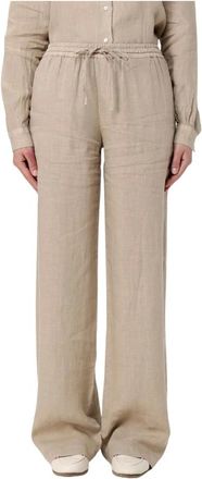 Fay Dames, Broeken, Beige, Maat: W28 Linnen