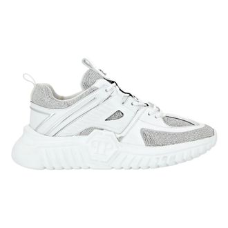 Philipp Plein Schoenen, unisex, Wit, 47 EU, Leer, Runner Stones