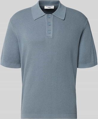 Marc O'Polo Denim Marc OPolo Denim Regular Fit Poloshirt aus reiner Baumwolle in Rauchblau, Gr&ouml;&szlig;e XXL