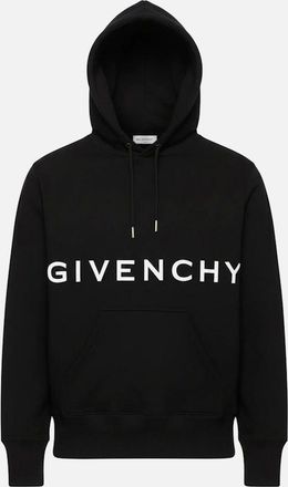 Givenchy Mens Givenchy Embroidered 4G Star Hoodie in Black - Size: 38