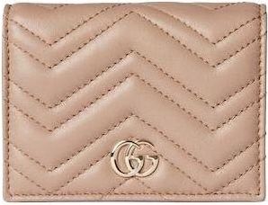 Gucci (WMNS) Gucci 26 GG Marmont Short Wallet Pink Beige 466492-AAFAX-5753