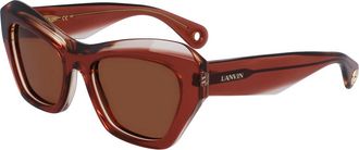 Lanvin LNV663S 650 Womens Sunglasses Brown Size 53