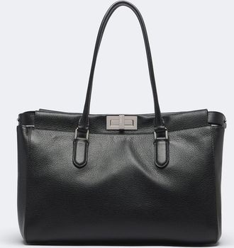 Fendi Shopper Peekaboo Small in pelle