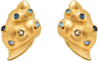 Oscar De La Renta Seashell Drop Earrings in Sapphire at Nordstrom