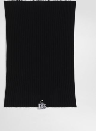 Dolce & Gabbana Rib-knit Neck Warmer - Man Scarves And Silks Blue Pz