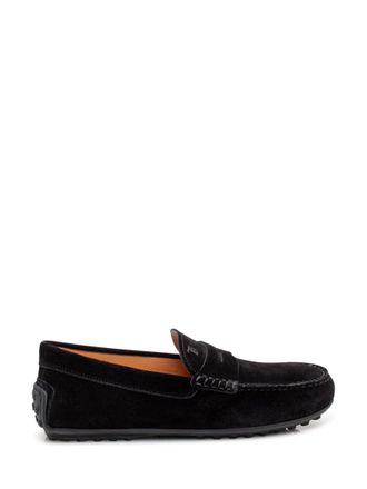 Tod's Black Slip-on Loafers