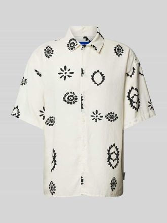 Jack & Jones Jack & Jones Regular Fit Freizeithemd aus Leinen-Viskose-Mix Modell NOTO in Ecru, Gr&ouml;&szlig;e XL