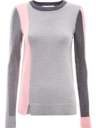 J.W.Anderson Maglione a girocollo color-block - Grigio