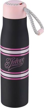 Juicy Couture 17-Ounce Stainless Steel Water Bottle in Varsity Logo Black at Nordstrom Rack