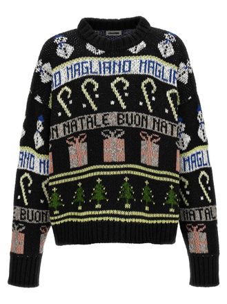 Magliano Black Knitted Crew Neck Sweater