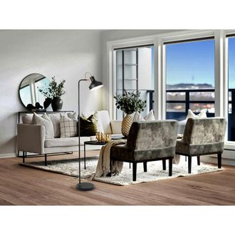 Schuller Lampara De Pie Irias 1l Negro/cobre