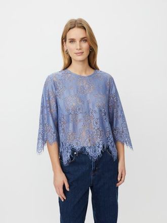 Masai MaBeldora Lace Top in Stonewash at Nordstrom, Size Xx-Large