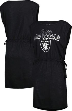 G-III 4Her by Carl Banks Womens G-III 4Her by Carl Banks Black Las Vegas Raiders G.O.A.T. Swimsuit Cover-Up at Nordstrom, Size X-Small