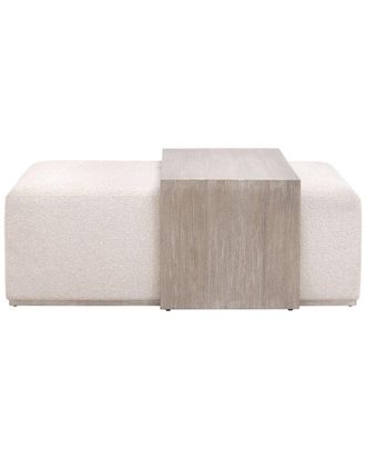 Essentials For Living Dovetail Upholstered Coffee Table