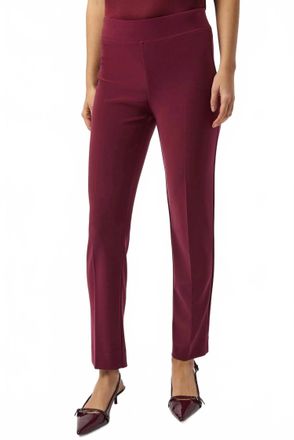 Joseph Ribkoff Classic Straight Pull-On Pants In Merlot