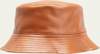 Loewe Fisherman Zip Leather Bucket Hat