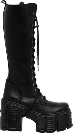 New Rock High Boots - Dames - Veterlaarzen - Zwart - 38 EU - Schoenen