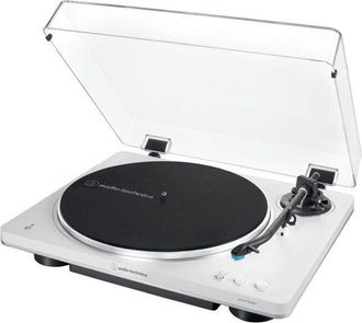 C&A Audio-Technica AT-LP70XBT Giradischi con trasmissione a cinghia Argento, Bianco Completamente automatico