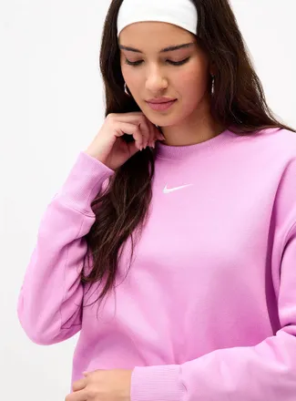 Nike Womens Central logo drop-shoulder sweatshirt