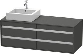 Duravit Duravit - Ketho M&oacute;dulo Mural 6657, 4 Cajones, 1400mm, Para 1 Lavabo