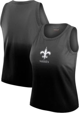 WEAR by Erin Andrews Womens WEAR by Erin Andrews x Gracie Hunt Black New Orleans Saints Ombre Tank Top at Nordstrom, Size X-Small