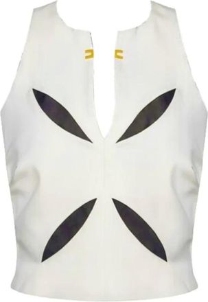 Elisabetta Franchi Mujer, Camisetas, Blanco, Talla: XL