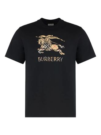 Burberry T-shirt met grafische print - Zwart