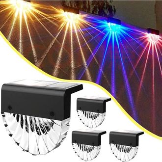 OEM Luces Solares Led Para Exteriores, Paquete De 4 Luces Para Caminos, Luces Solares Led Para Exteriores Que Cambian De Color, Luces Para Escalones, Cami