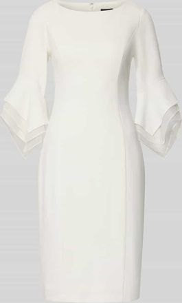 Adrianna Papell Cocktailkleid mit Rundhalsausschnitt in Weiss, Größe 34