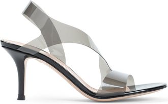Gianvito Rossi Black Pvc Metropolis Sandals-Donna