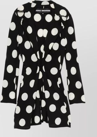 Junya Watanabe blazer lapel collar long sleeves polka dots