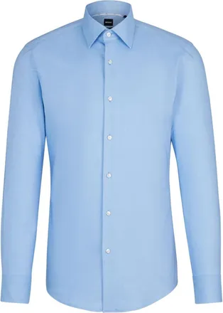 HUGO BOSS Light Blue Solid Shirt