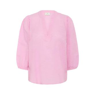 Kaffe Penelope Blouse - Dames - Blouses & Shirts - Roze - Maat: S Katoen