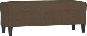 vidaXL Banco De Tela Marr&oacute;n 100x35x41 Cm Vidaxl