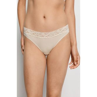 Hanro Moments High Cut Bikini in Summer Sand at Nordstrom, Size X-Small
