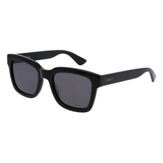 Gucci Vierkante Zonnebril - Heren - Zonnebrillen - Zwart - 54 MM - Nylon - Accessoires
