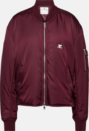 Courrèges Logo bomber jacket