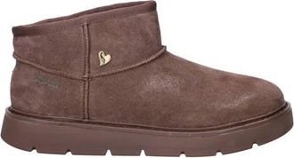 Skechers Hands Free Slip-In Keepsake Cozy gevoerde suède enkelboots bruin