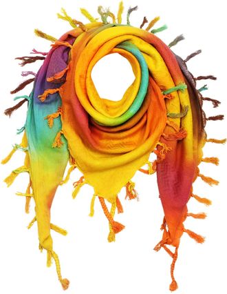 Freak Scene Kufiya - colourful-batik 09-40x40 inch - Shemagh - Arafat scarf Palestinian PLO Pali-scarf - 100% cotton