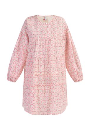 Izia Midi-jurk met all-over print Dames neonroze