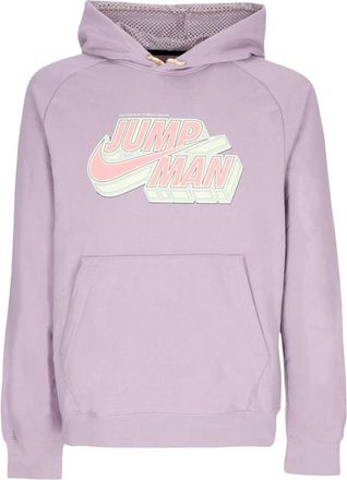 Nike Jordan Lichtgewicht Hoodie Pullover - Heren - Sportshirts - Paars - M - Katoen - Fitness