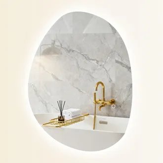 OEM Espejo De Ba&ntilde;o Con Luz Led 70x50 Cm 3 Colores De Luz Brillo Regulable Funci&oacute;n Antivaho Funci&oacute;n De Memoria Ip44