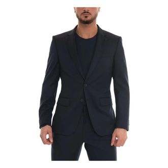 HUGO BOSS Jassen, Heren, Blauw, S, Wol, H-Huge Jas