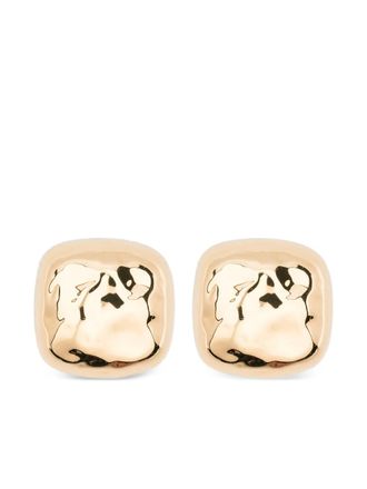 D&eacute;hanche Grote Tetra oorbellen - Goud