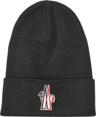 Moncler Olive Logo Beanie Hat
