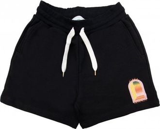 Casablanca Mens Gradient Arch Logo Sweatshort - Black Cotton - Size X-Large