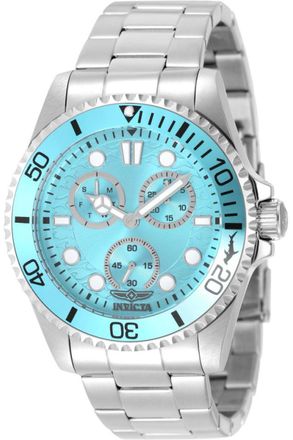 Invicta Pro Diver 51139 Herenhorloge - Quartz Uurwerk - Roestvrij Staal met Blauwe Wijzerplaat - 43 mm