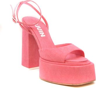 3Juin Stijlvolle Sandalen - Dames - Sandalen met hakken - Roze - 39 EU - Schoenen