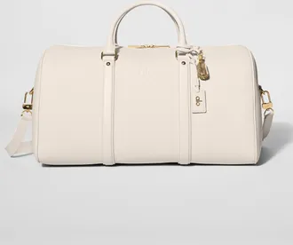 Alo Voyage Duffle Bag in Bone Leather